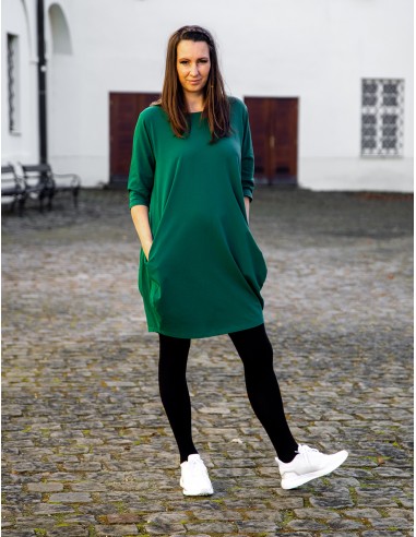 Zelené volné šaty
