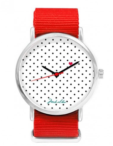 Hodinky Love Dots Red