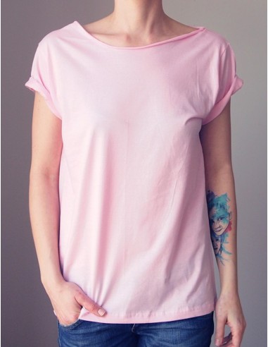 Růžové oversize tričko