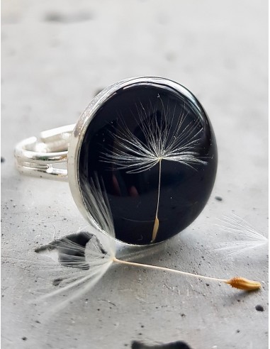 Prsten Pampeliška černý